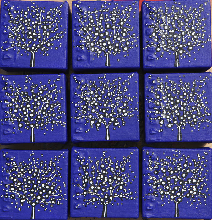 Ultramarine blue tree